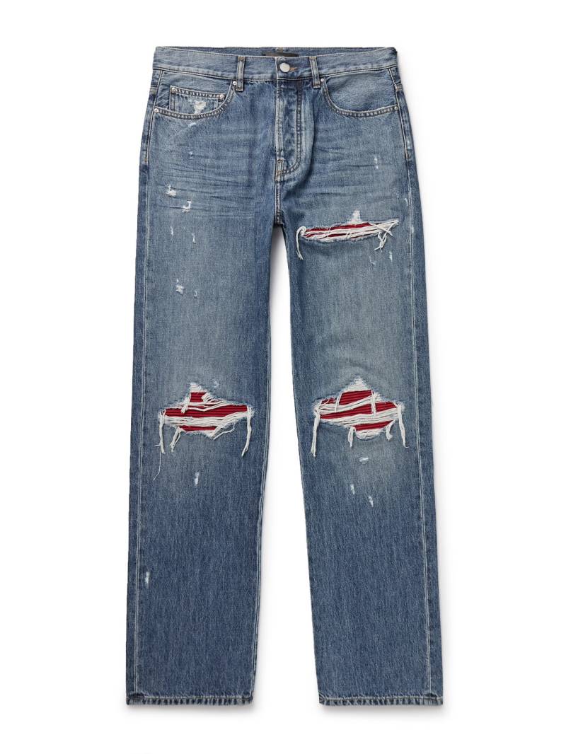 AMIRI - MX1 Straight-Leg Panelled Distressed Jeans - Men - Blue - UK/US 29 AMIRI - MX1 Straight-Leg Panelled Distressed Jeans - Men - Blue - UK/US 29 von AMIRI