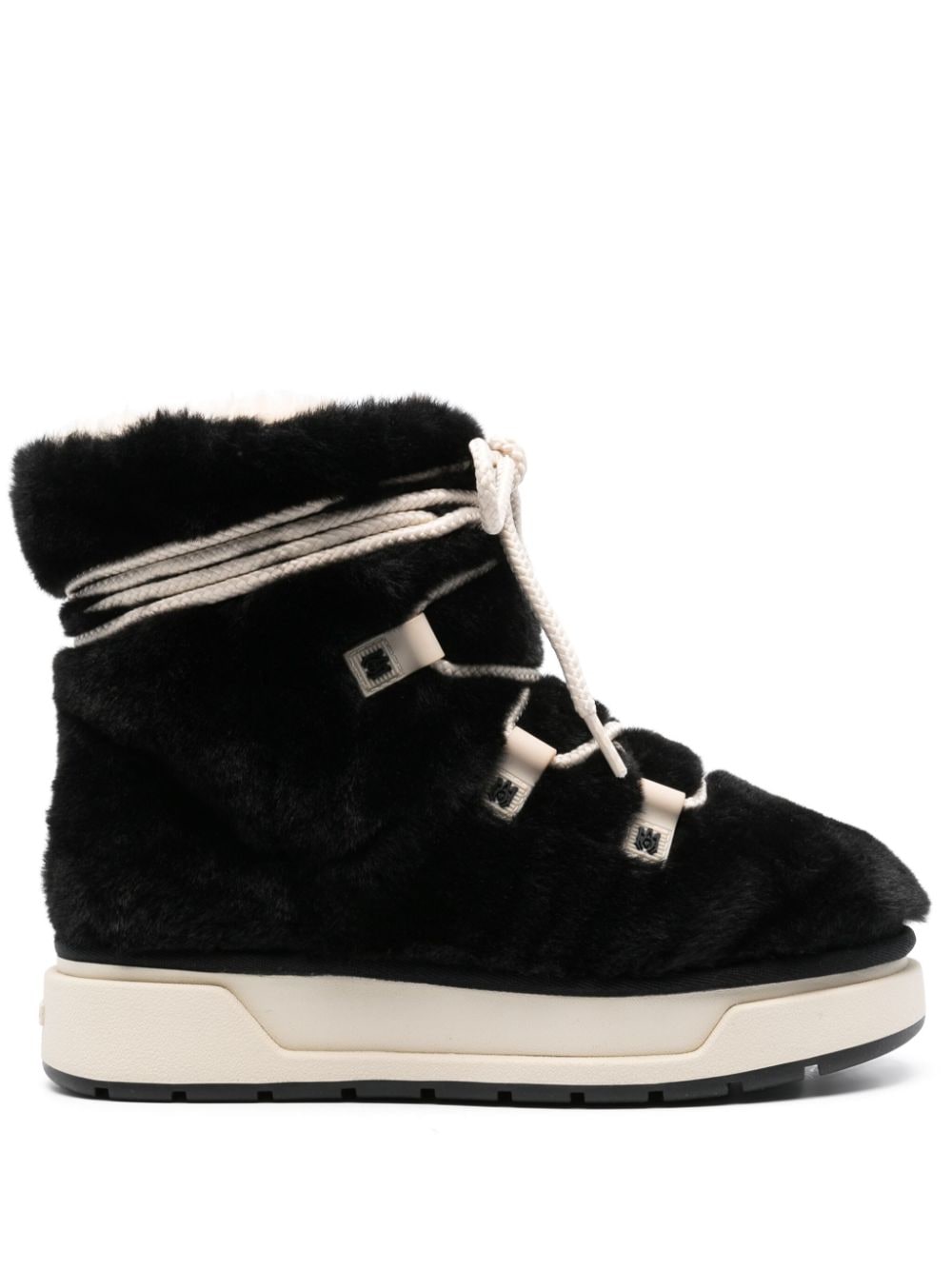 AMIRI Malibu Stiefel aus Faux Shearling - Schwarz von AMIRI