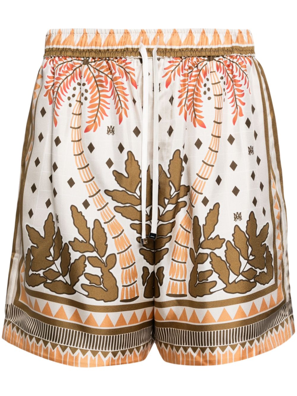 AMIRI Palm Tree silk shorts - Braun von AMIRI