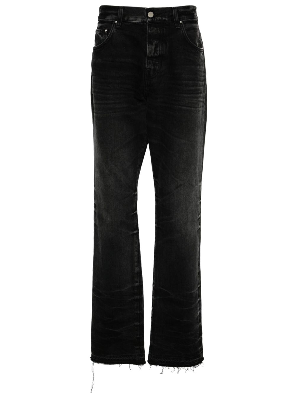 AMIRI Release Hem Straight-Leg-Jeans - Schwarz von AMIRI