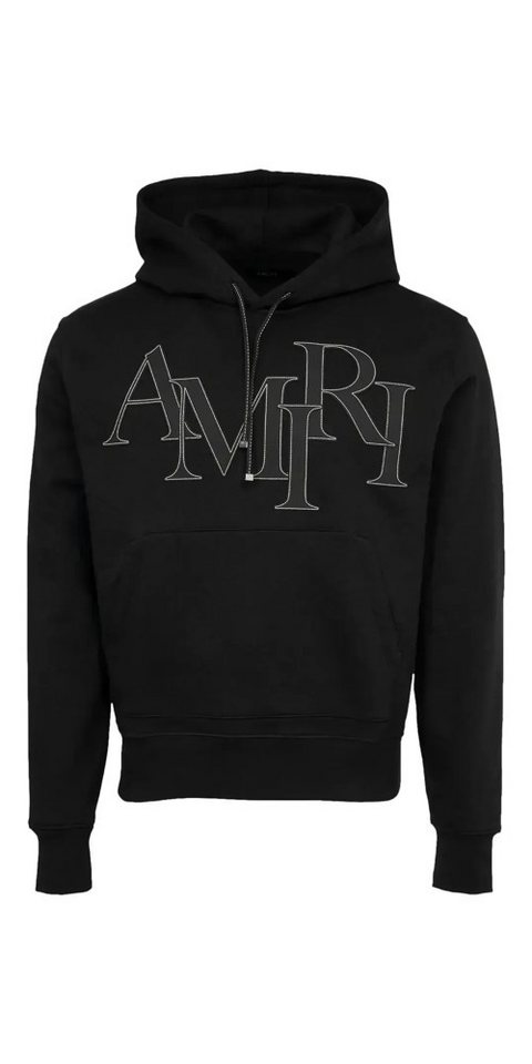 AMIRI Rundhalspullover Amiri Logo Patch Drawstring Pullover Schwarz Herren L von AMIRI