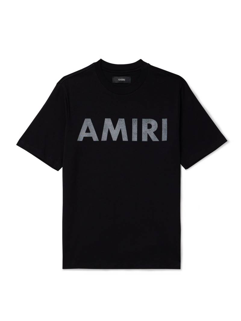 AMIRI - Stencil Logo-Print Cotton-Jersey T-Shirt - Men - Black - S von AMIRI