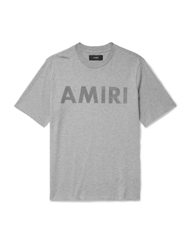 AMIRI - Stencil Logo-Print Cotton-Jersey T-Shirt - Men - Gray - XXL von AMIRI