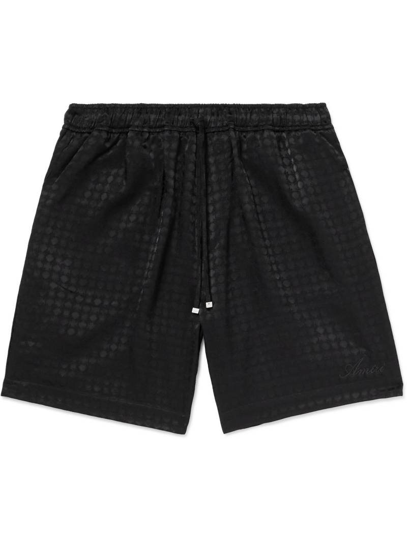 AMIRI - Straight-Leg Jacquard Drawstring Shorts - Men - Black - XXL von AMIRI