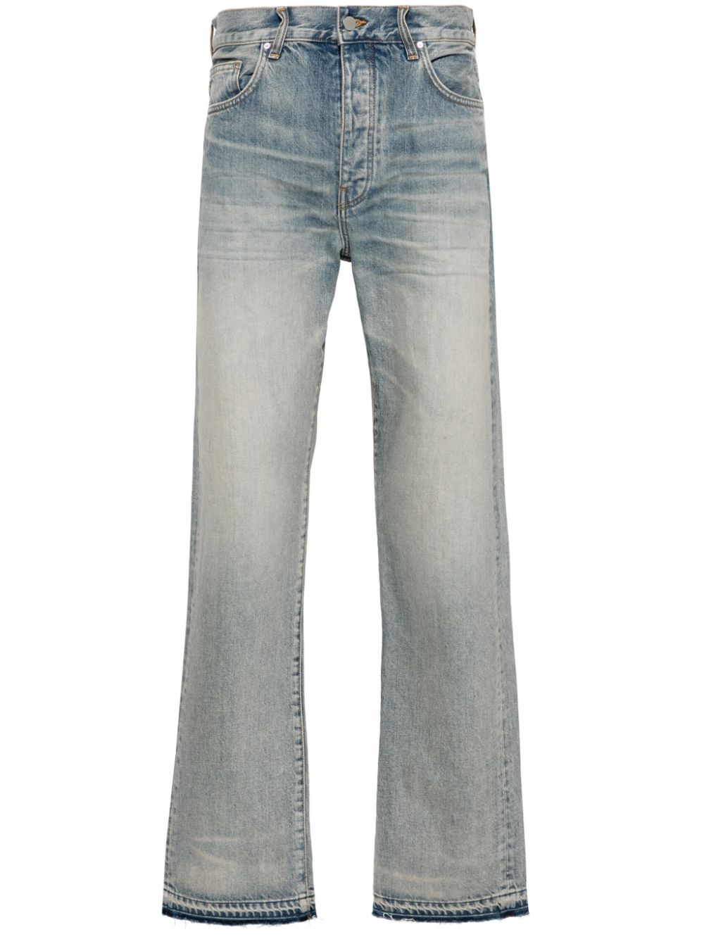 AMIRI Straight-Leg-Jeans mit Release-Saum - Blau von AMIRI