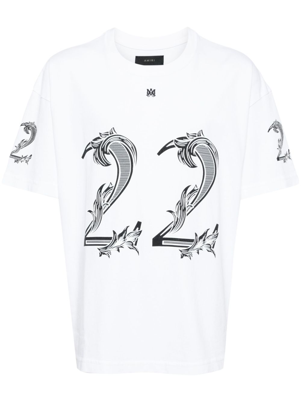 AMIRI T-Shirt mit 22-Print - Weiß von AMIRI
