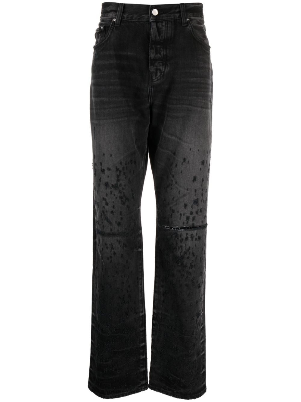 AMIRI Gerade Jeans im Distressed-Look - Schwarz von AMIRI