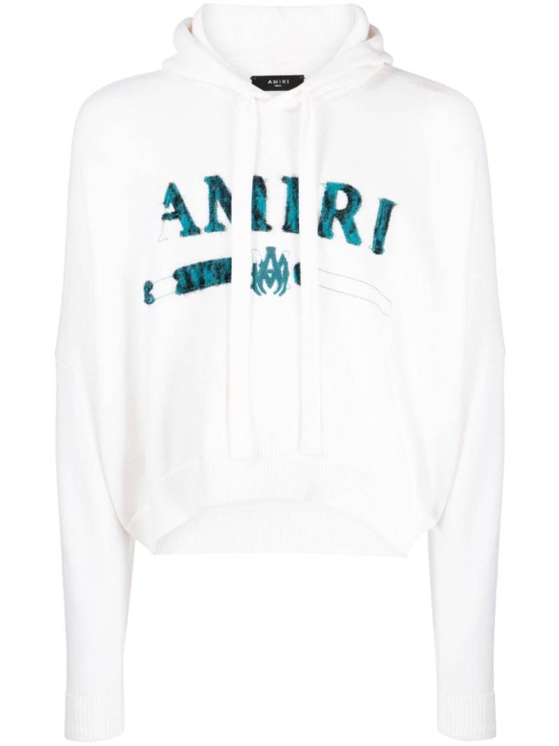 AMIRI Hoodie mit Logo-Stickerei - Weiß von AMIRI