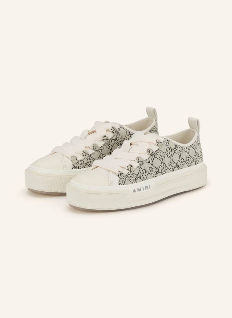 Amiri Sneaker Ma Quad Jacquard Court Low weiss von AMIRI