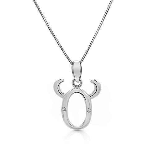 AMITSCHI® Sternzeichen-Kette aus 925 Sterling Silber - [verstellbare Sternzeichenkette für Damen] Perfekte Geschenkidee - Einzigartiges Sternzeichen Design - Stier 21. April - 20- Mai von AMITSCHI