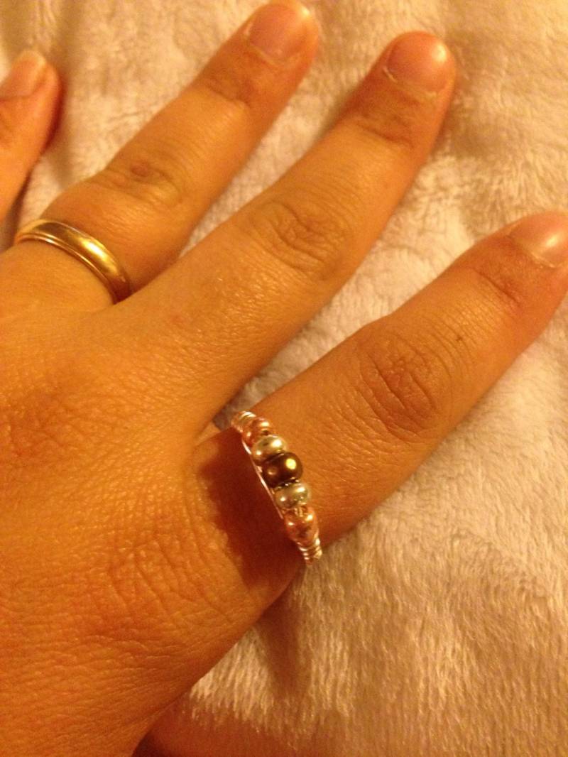 Handgefertigte Draht Gewickelt Warm Ring von AMJJewels