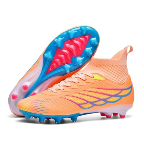 AMLCWZ Fußballschuhe Für Herren Mit Langen Spikes Fußballschuhe Kinder Kunstrasen Fussballschuhe von AMLCWZ