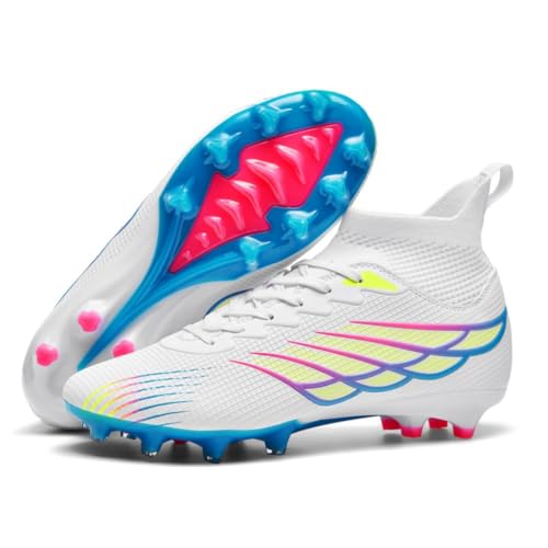 AMLCWZ Fußballschuhe Für Herren Mit Langen Spikes Fußballschuhe Kinder Kunstrasen Fussballschuhe von AMLCWZ