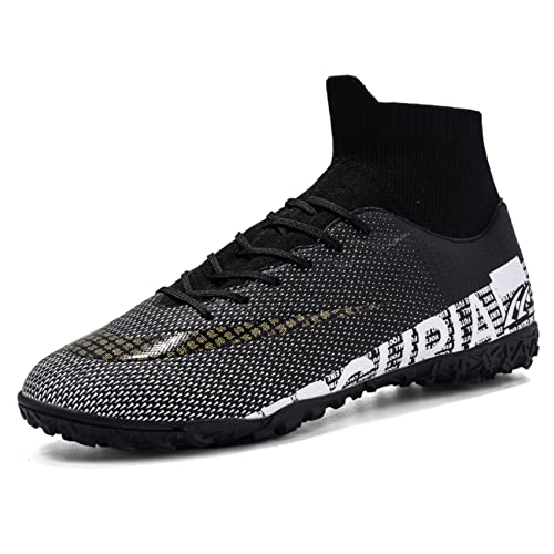 AMLCWZ Fußballschuhe Junge High Top Spike Fußballschuhe Outdoor Training Fußballschuhe Turnschuhe von AMLCWZ