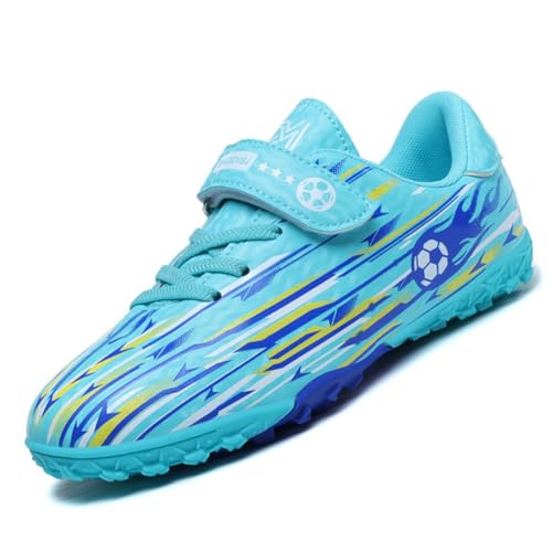 AMLCWZ Fußballschuhe Jungen Kinder Halle Trainingsschuhe Mädchen Sportliche Fußballschuh Turf Football Schuhe Unisex Kids Fussballschuhe von AMLCWZ