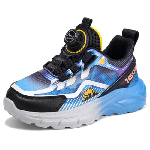 AMLCWZ Hallenschuhe Für Jungen Turnschuhe Mädchen Hallenschuhe Kinder Sportschuhe Jungen Laufschuhe Mesh Atmungsaktiv Tennisschuhe Kinderschuhe Outdoor Sneaker von AMLCWZ