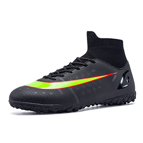 AMLCWZ Kinder Fußballschuhe Herren High Top Lace Up Fußballschuhe Jungen Atmungsaktiv Fußball Turnschuhe Jugend Kicking Schuhe Herren Fußballschuhe Turnschuhe von AMLCWZ