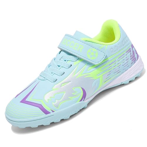 AMLCWZ Kinder Fußballschuhe Jungen Kunstrasen FussballschuheTrainingsschuhe Mädchen Outdoor Football Schuhe atmungsaktiv Professionelle Fußballschuhe von AMLCWZ