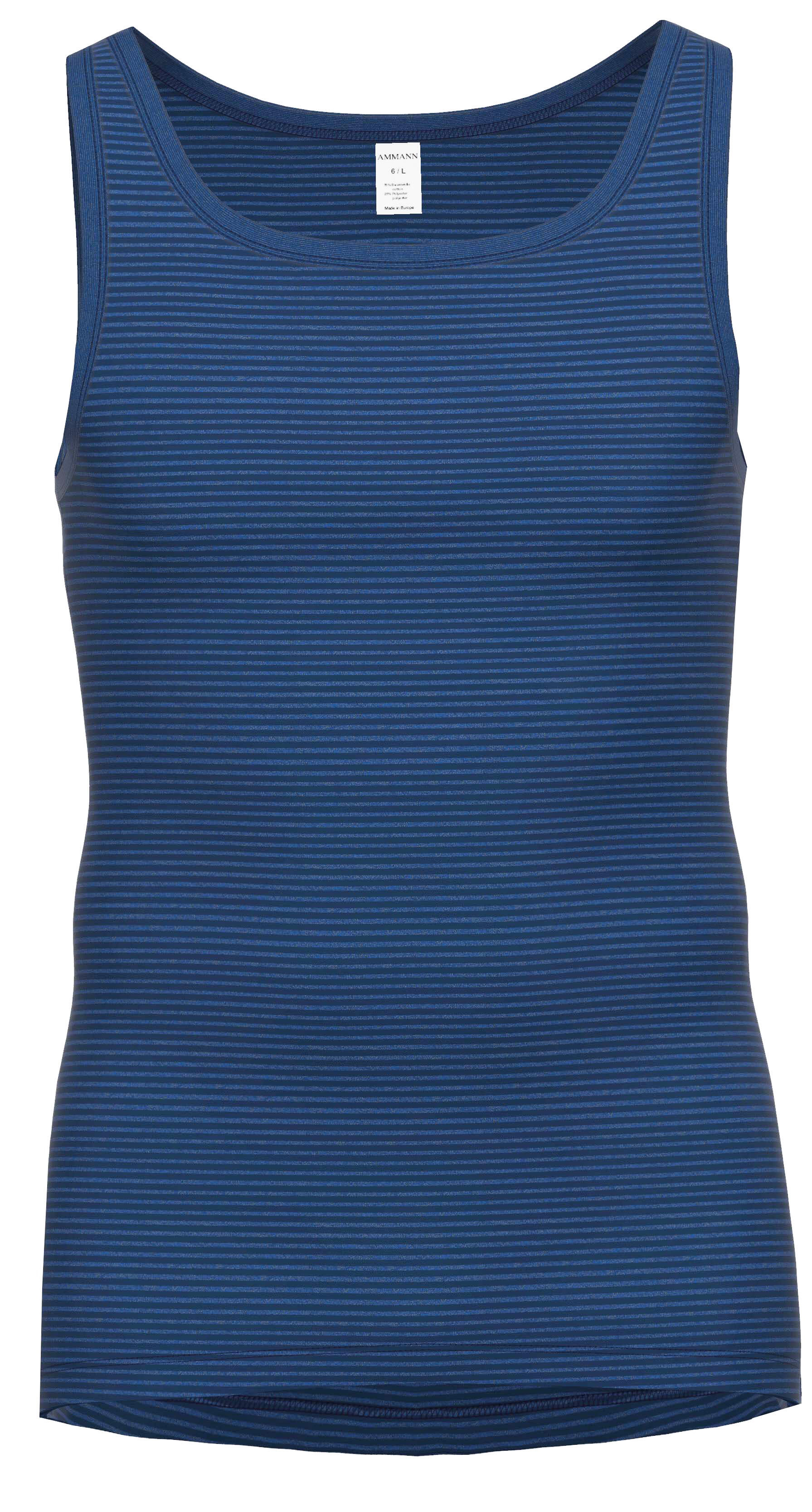 AMMANN - 170 Jeans Unterhemd dunkelblau - Gr. - 8 von AMMANN