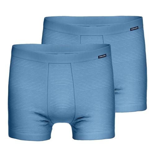 Ammann 2er Pack Herren Unterhose Unterwäsche Boxershort Jeans Classic Short, Farbe:Blau, Größe:8, Artikel:-125 hellblau von Ammann