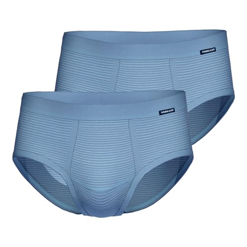 Ammann 2er Pack Herren Unterhose Unterwäsche Slip Brief Classic, Farbe:Blau, Größe:8, Artikel:-125 hellblau von Ammann