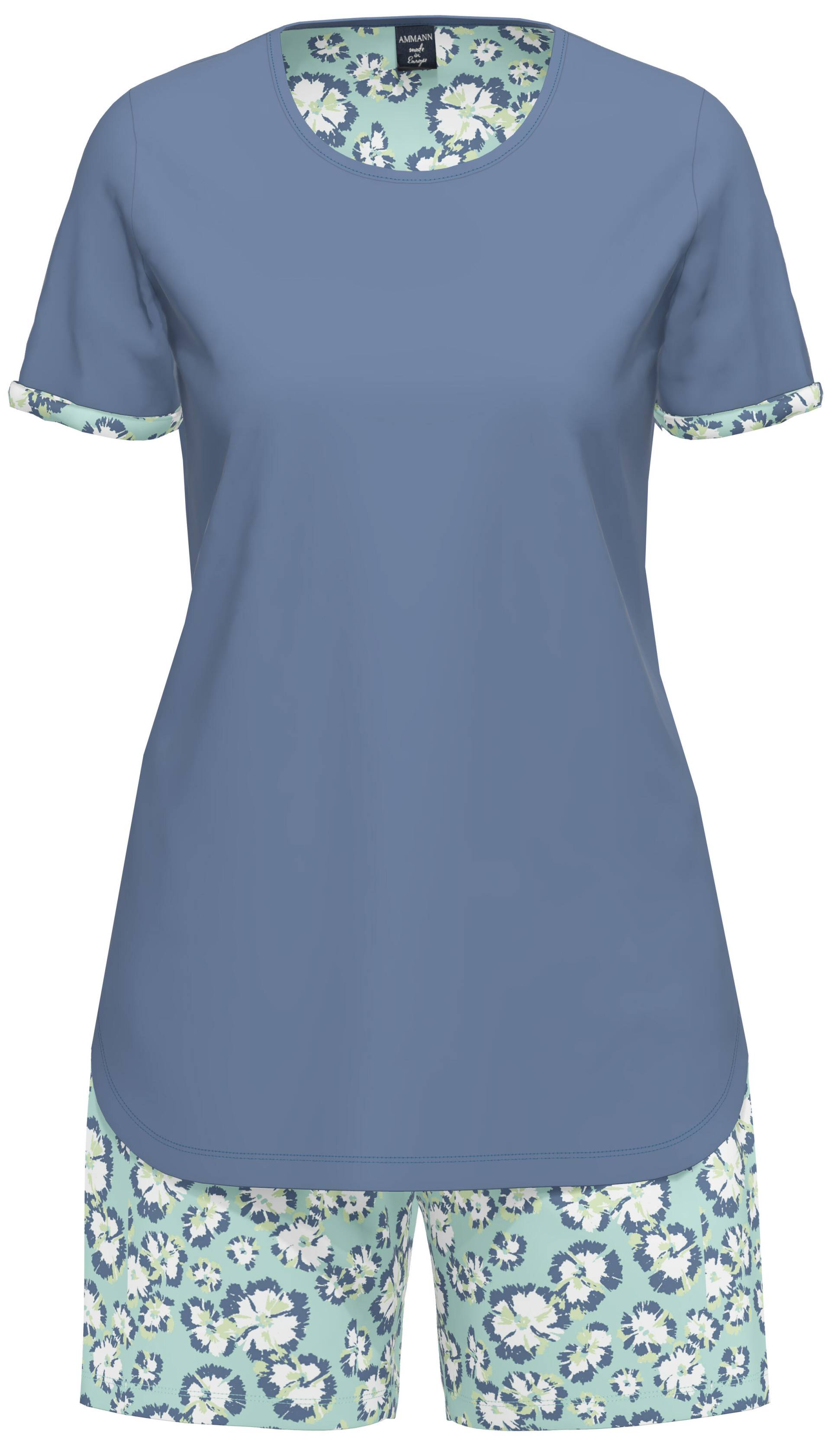 AMMANN - Brenda BW/Modal Pyjama kurz WM true navy - Gr. - 44 von AMMANN