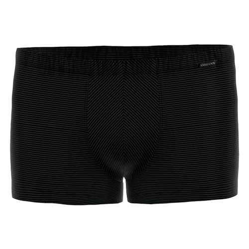 Ammann Herren Unterwäsche Unterhose Boxer Retro Short, Farbe:Schwarz, Größe:9, Artikel:-90 schwarz von Ammann