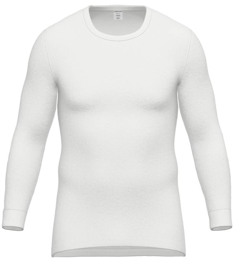AMMANN - Org 433 Doppelripp Shirt 1/1 Arm weiss - Gr. - 7 von AMMANN