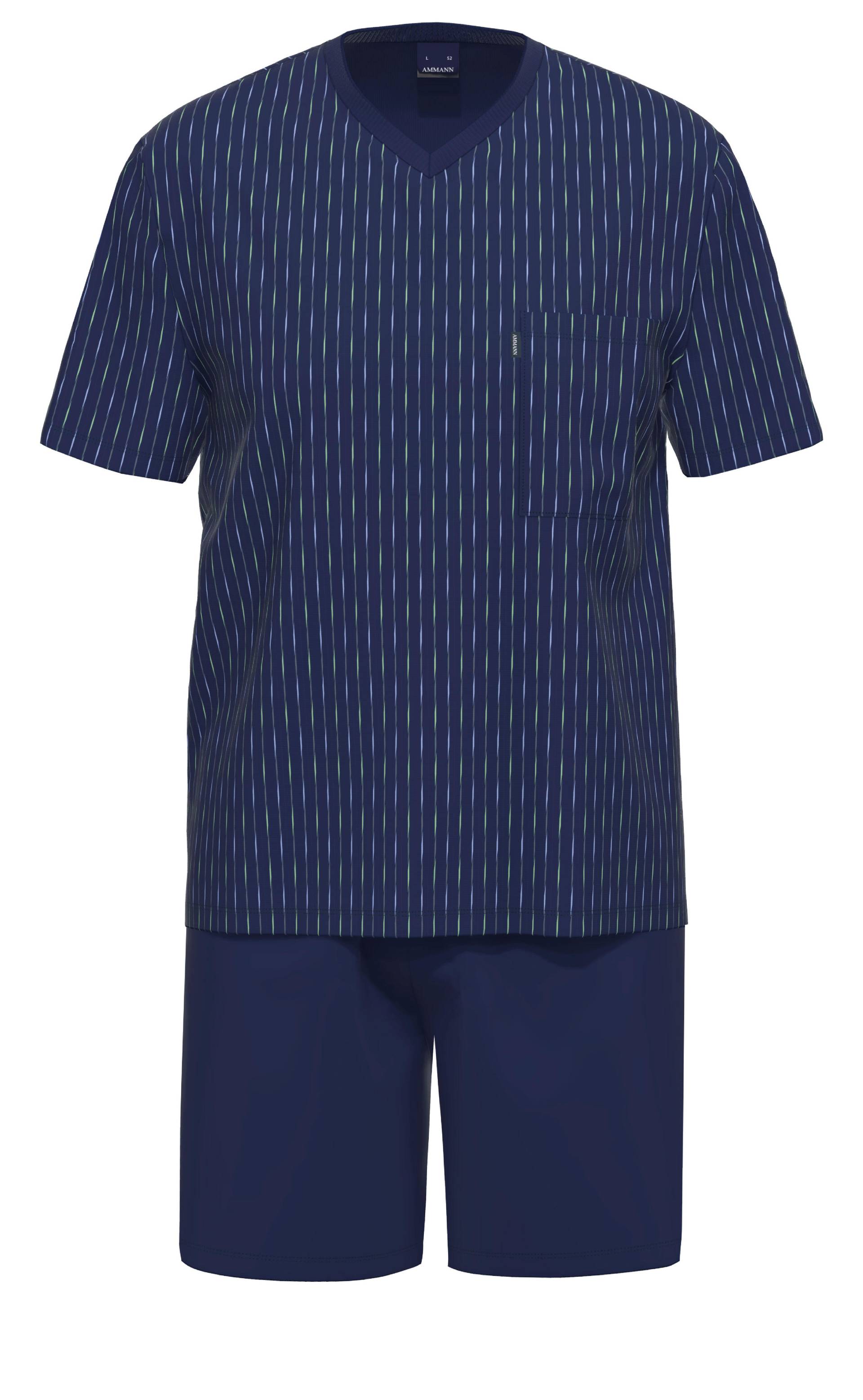 AMMANN - Org CordSA kurz V Hals dunkelblau - Gr. - 54 von AMMANN