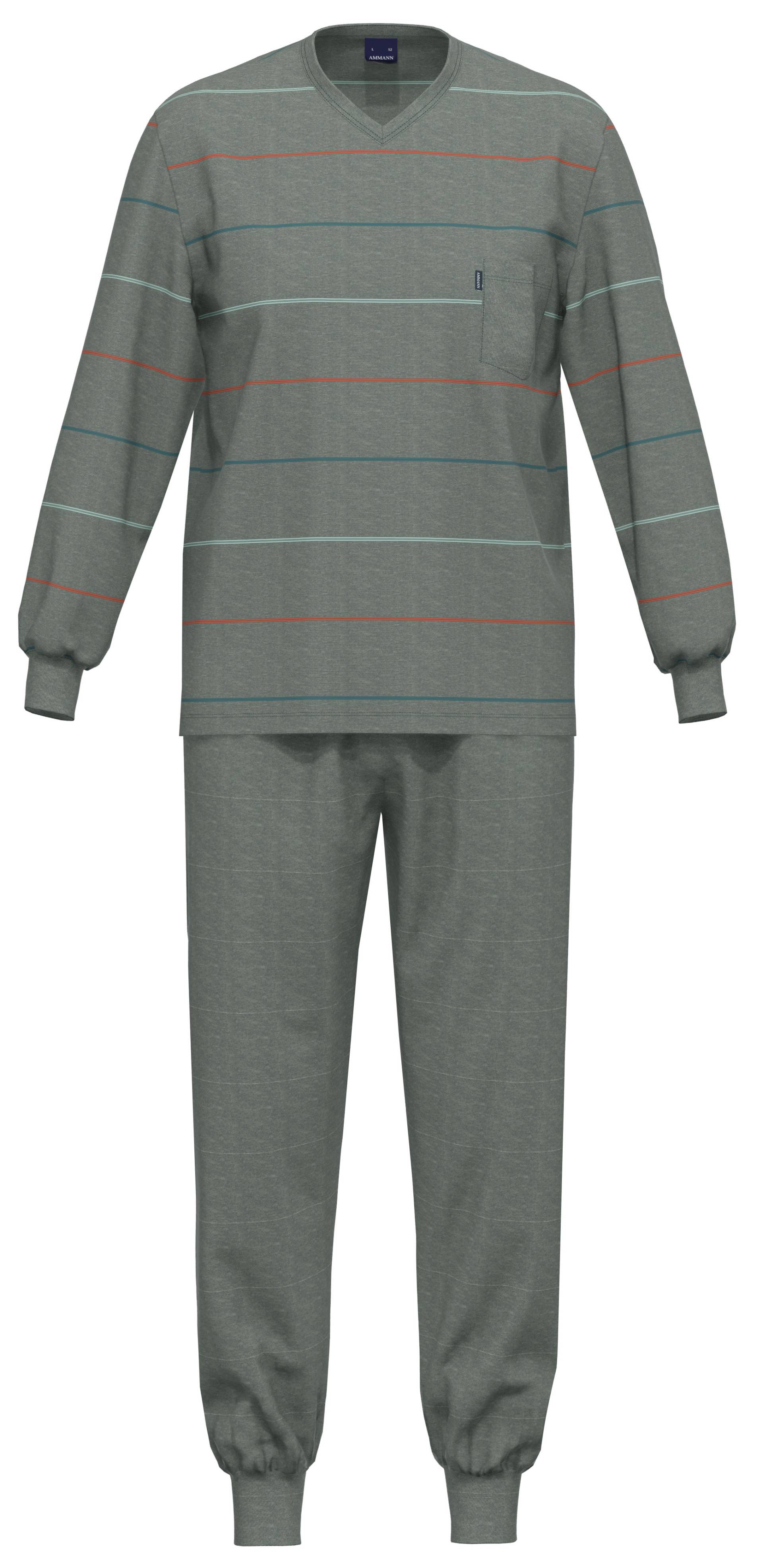 AMMANN - Org Iriomote SA lang V Hals graumelange - Gr. - 54 von AMMANN