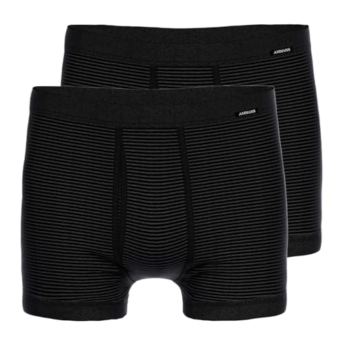 Ammann Herren Unterhosen kurz mit Eingriff | 2 Stück (4XL, anthrazit) von Ammann