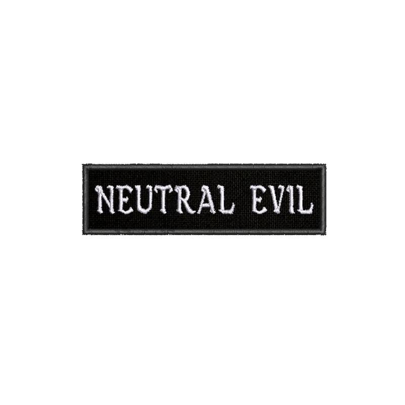 Neutral Evil Alignment Gestickt Bügelbild Aufbügler Sew On Geeks Gamers Anime Pathfinder Dnd Custom Abzeichen Für Rucksack Weste Jacke Kleidung von AMODesignsByAtlas