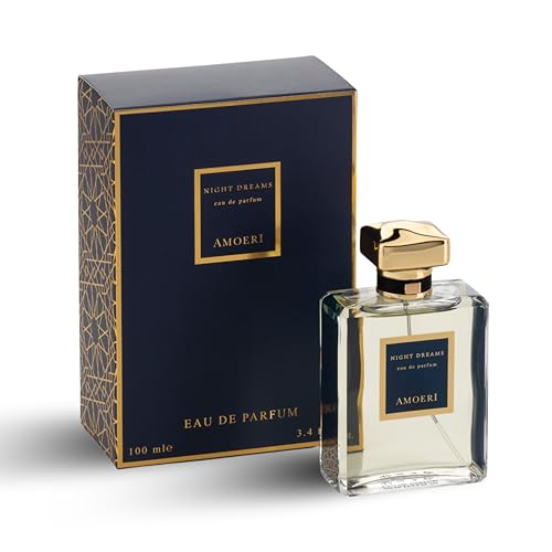 AMOERI Eau de Parfum Night Dreams Uni 100ML - Sensationelles Dufterlebnis mit blumigen, frischen und orientalischen Untertönen - Lang anhaltender raffinierter Duft mit 25% Ölbasis von AMOERI