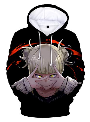 AMOMA Herren Anime My Hero Academia Hoodie Unisex 3D Digitaldruck Freizeit Cosplay Kapuzenpullover(L,Color25) von AMOMA