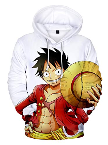 AMOMA Luffy Chopper Anime One Piece Hoodie Kapuzenpullover Sweatshirt für Herren und Damen(M,Color03) von AMOMA