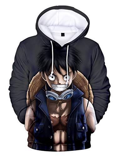 AMOMA Luffy Chopper Anime One Piece Hoodie Kapuzenpullover Sweatshirt für Herren und Damen(S,Color06) von AMOMA