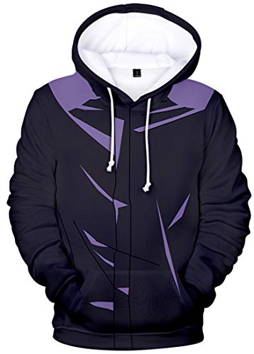 AMOMA Unisex Cosplay Anime Jujutsu Kaisen Kapuzenpullover Gojo 3D Digitaldruck Langarm Hoodie(L,CosplayMegumi) von AMOMA