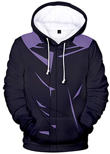 AMOMA Unisex Cosplay Anime Kapuzenpullover Gojo 3D Digitaldruck Langarm Hoodie(L,CosplayMegumi) von AMOMA