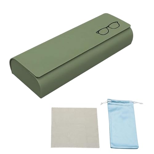 AMONENZ Brillenetui Hartschale, 156 x 61 x 30 mm Sonnenbrillen Etui Hardcase, Olivgrün Brillenetui Sonnenbrille, Retro Brillen Etui Hart, für Sonnenbrillen, Korrekturbrillen, Lesebrillen AMONENZ Brillenetui Hartschale, 156 x 61 x 30 mm Sonnenbrillen Etui Hardcase, Olivgrün Brillenetui Sonnenbrille, Retro Brillen Etui Hart, für Sonnenbrillen, Korrekturbrillen, Lesebrillen von AMONENZ