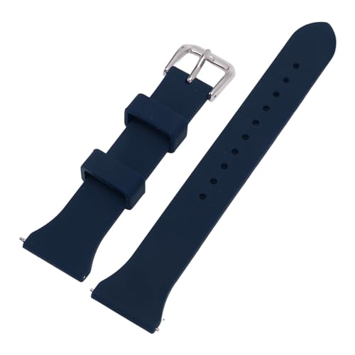 AMONIDA Ersatz-Sportuhrenarmband, Stilvolles, Verstellbares, Atmungsaktives Silikon-Armband mit Schnellverschluss für Fitness (Blau) von AMONIDA