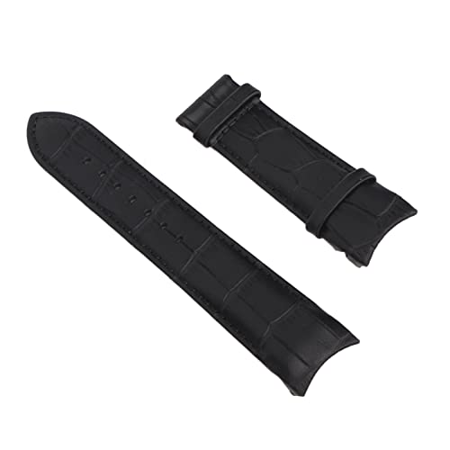 AMONIDA Uhrenarmband, Professionelles Leder-Uhrenarmband mit Mattem Futter in Weichem Schwarz für den Ersatz der Armbanduhr von AMONIDA