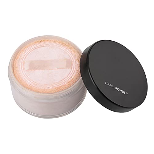 AMONIDA Abbindepulver, Loose Powder Abbindepulver Loose Setting Powder Wasserdichtes Light Face Powder Loose Powder, für Girl Lady(02#Natural Color) von AMONIDA