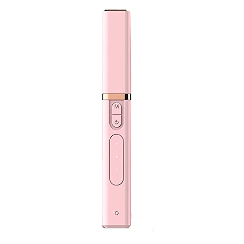 Beheizter Wimpernzangenkamm, Elektrischer Wimpernzangen-Kamm, Wiederaufladbar über USB, Schnelles Styling für Frauen für Langanhaltendes Locken (Rosa) von AMONIDA