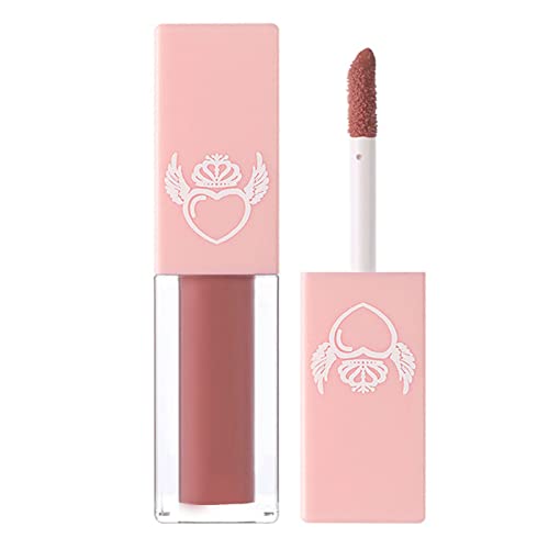 Flüssiger Lippenstift, Pigmentierte Kosmetik, Feuchtigkeitsspendender Lipgloss, Professionell für die Büroarbeit für Frauen (Größe 5 (22,6 cm)) von AMONIDA