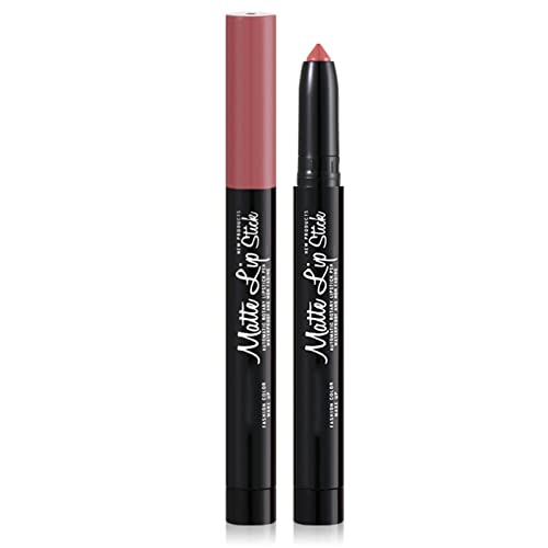 Lip Liner, Bean Paste Rose Matte Automatic Lip Pencil, Satte Farben, Glänzende Farben, Vollständige Abdeckung für Frauen (Größe 9) von AMONIDA