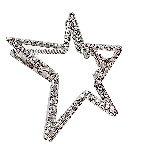 Star Haarspange, Tragbare Haarkralle für Unterwegs (Silber) von AMONIDA