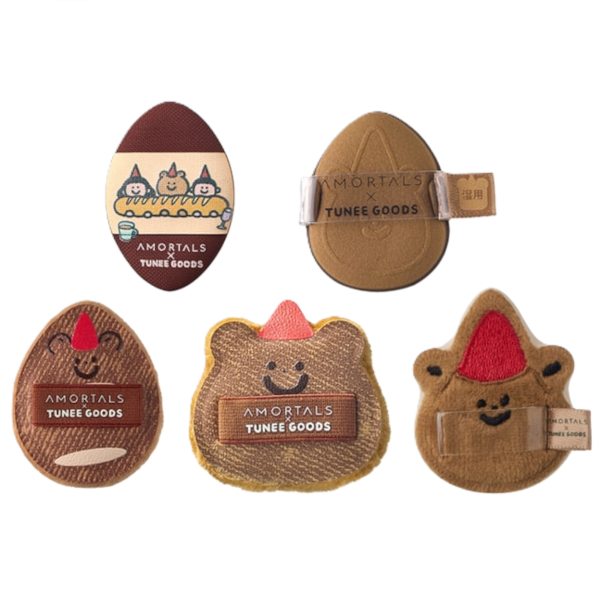 AMORTALS - Tunee Goods Collection Finger Poke Puff - 5pcs von AMORTALS