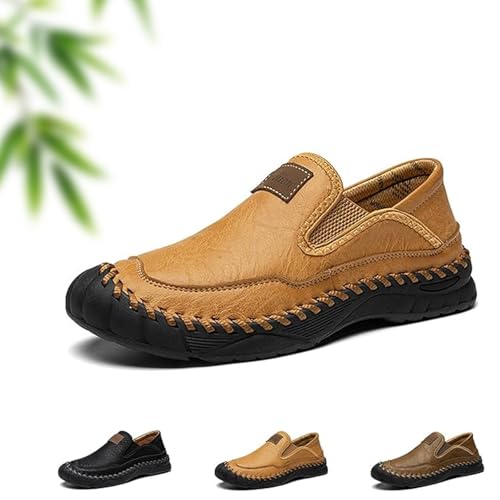 AMOUSDRDR Herren Handgefertigte Leder Orthopädische Outdoor Loafers, Atmungsaktive Business Casual Slip On Walking Schuhe Komfort Rutschfest Handgefertigte Leder Fahren Loafer, braun, 0 UK AMOUSDRDR Herren Handgefertigte Leder Orthopädische Outdoor Loafers, Atmungsaktive Business Casual Slip On Walking Schuhe Komfort Rutschfest Handgefertigte Leder Fahren Loafer, braun, 0 UK von AMOUSDRDR