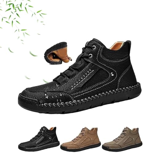 Sawbehind Herrenstiefel, Sawbehind Herrenstiefel, bequeme, handgefertigte Lederstiefel, rutschfeste Fußgewölbeunterstützung, wasserdicht, geräumige Zehenbox, Outdoor-Schuhe, Schwarz , 0 UK Wide Sawbehind Herrenstiefel, Sawbehind Herrenstiefel, bequeme, handgefertigte Lederstiefel, rutschfeste Fußgewölbeunterstützung, wasserdicht, geräumige Zehenbox, Outdoor-Schuhe, Schwarz , 0 UK Wide von AMOUSDRDR
