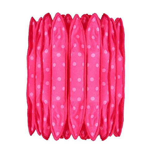 30Pcs Schaum Lockenwickler Rollen Schwamm Kissen Lockenwickler Weiche Flexible DIY Haar-Styling Roller Werkzeuge Für Lang, Mittellang, Kurzes Haar Rose Red von AMOYER